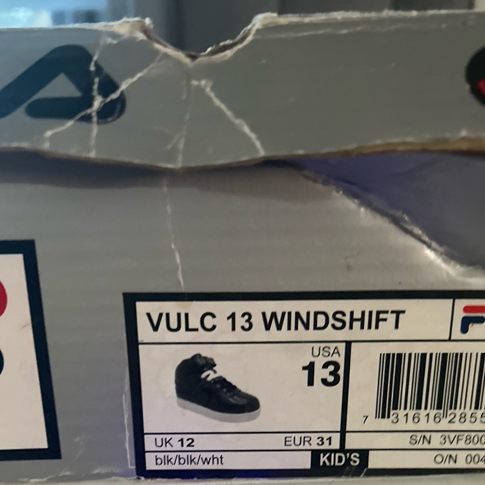 Fila Vulc 13 Windshift Black and White Sneakers